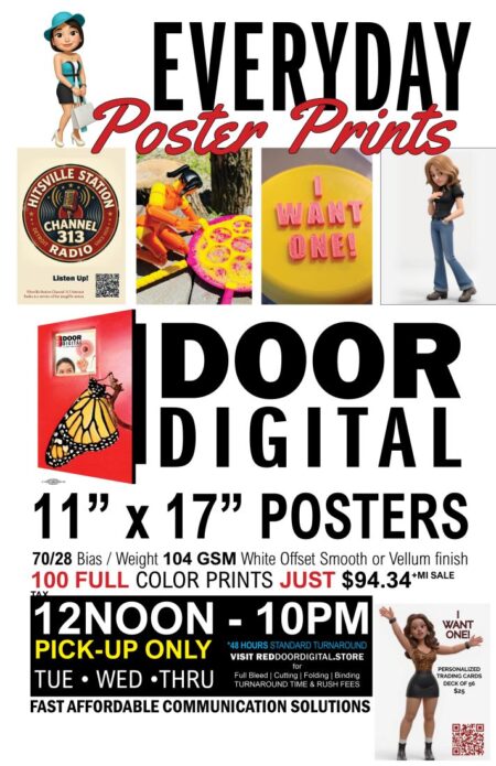 100 EveryDay 11x17 posters $100